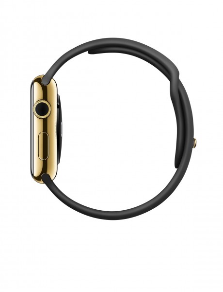 Apple Watch Edition (42 mm) 18 Ayar Sarı Altın Kasa ve Siyah Spor Kordon Akıllı Saat — ürün görseli 3