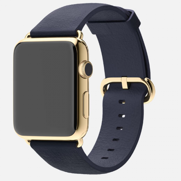 Apple Watch Edition (42 mm) 18 Ayar Sarı Altın Kasa ve Klasik Tokalı Gece Mavisi Kayış Akıllı Saat — ürün görseli 2