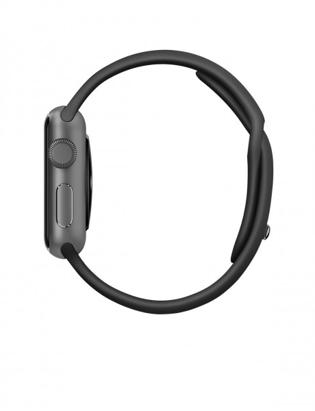 Apple Watch Sport (38 mm) Uzay Grisi Alüminyum Kasa ve Siyah Spor Kordon Akıllı Saat — ürün görseli 3