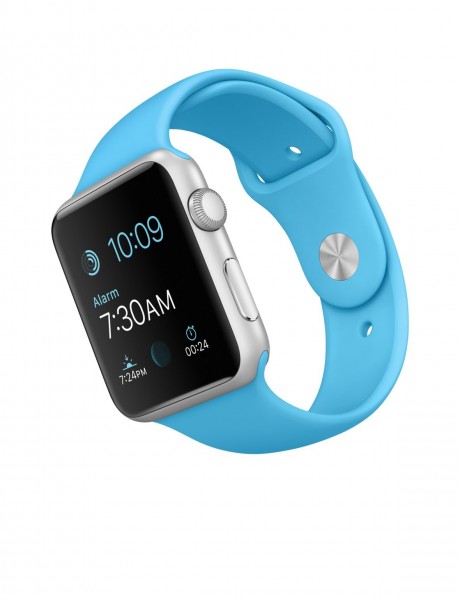 Apple Watch Sport (42 mm) Gümüş Rengi Alüminyum Kasa ve Mavi Spor Kordon Akıllı Saat — ürün görseli 4