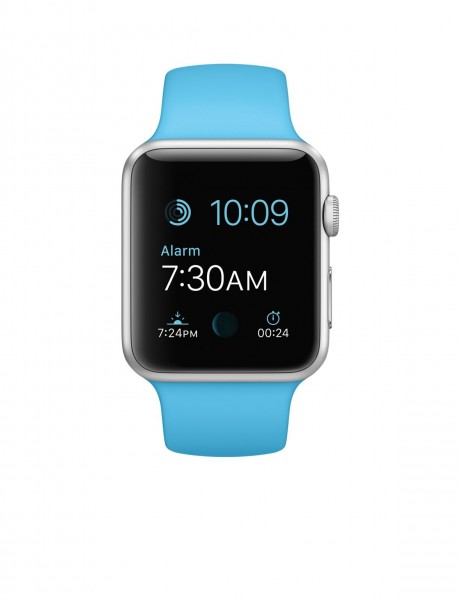 Apple Watch Sport (42 mm) Gümüş Rengi Alüminyum Kasa ve Mavi Spor Kordon Akıllı Saat — ürün görseli 2