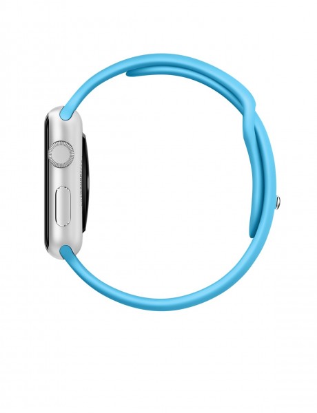 Apple Watch Sport (42 mm) Gümüş Rengi Alüminyum Kasa ve Mavi Spor Kordon Akıllı Saat — ürün görseli 3