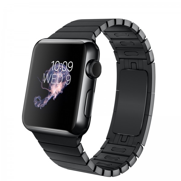 Apple Watch (38 mm) Uzay Siyahı Paslanmaz Çelik Kasa ve Baklalı Model Uzay Siyahı Paslanmaz Çelik Bilezik Akıllı Saat — ürün görseli 6