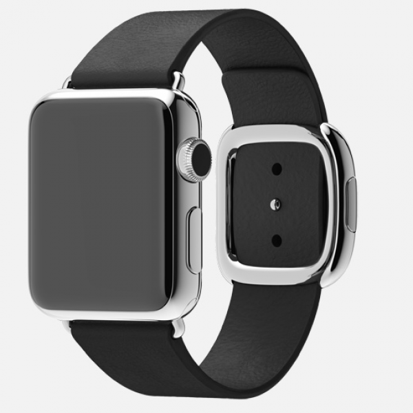 Apple Watch (38 mm) Paslanmaz Çelik Kasa ve Modern Tokalı Siyah Kayış Akıllı Saat — ürün görseli 2
