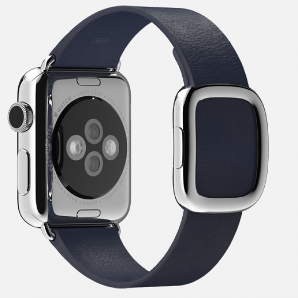 Apple Watch (38 mm) Paslanmaz Çelik Kasa ve Modern Tokalı Gece Mavisi Kayış Akıllı Saat — ürün görseli 10
