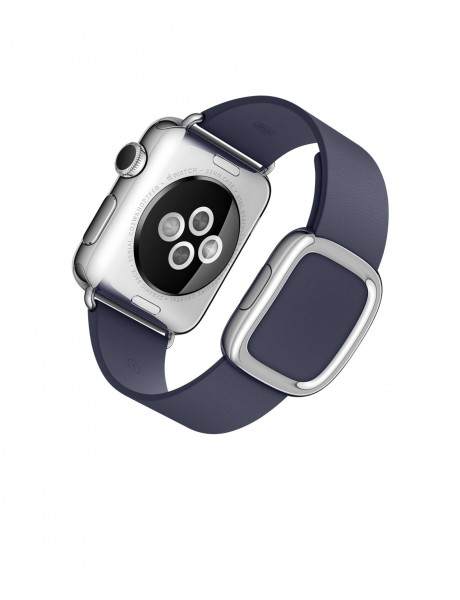 Apple Watch (38 mm) Paslanmaz Çelik Kasa ve Modern Tokalı Gece Mavisi Kayış Akıllı Saat — ürün görseli 5