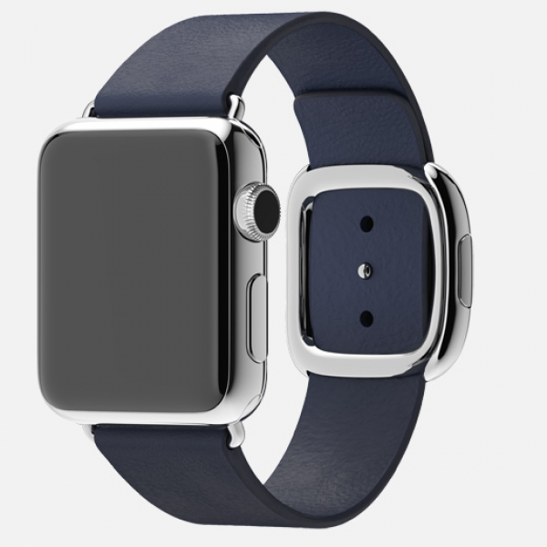 Apple Watch (38 mm) Paslanmaz Çelik Kasa ve Modern Tokalı Gece Mavisi Kayış Akıllı Saat — ürün görseli 9