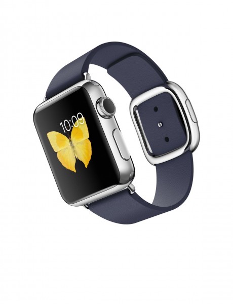 Apple Watch (38 mm) Paslanmaz Çelik Kasa ve Modern Tokalı Gece Mavisi Kayış Akıllı Saat — ürün görseli 4
