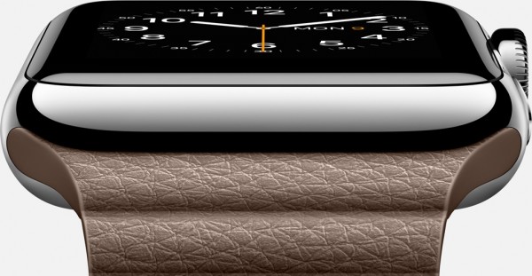 Apple Watch (42 mm) Paslanmaz Çelik Kasa ve Açık Kahverengi Deri Loop Akıllı Saat — ürün görseli 5