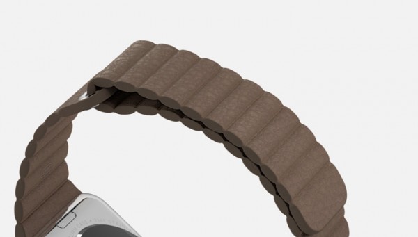 Apple Watch (42 mm) Paslanmaz Çelik Kasa ve Açık Kahverengi Deri Loop Akıllı Saat — ürün görseli 4