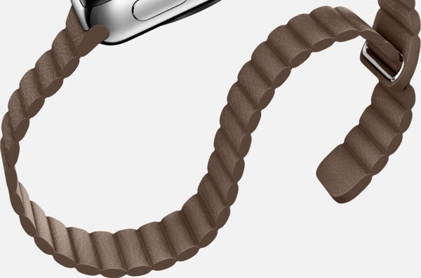 Apple Watch (42 mm) Paslanmaz Çelik Kasa ve Açık Kahverengi Deri Loop Akıllı Saat — ürün görseli 8
