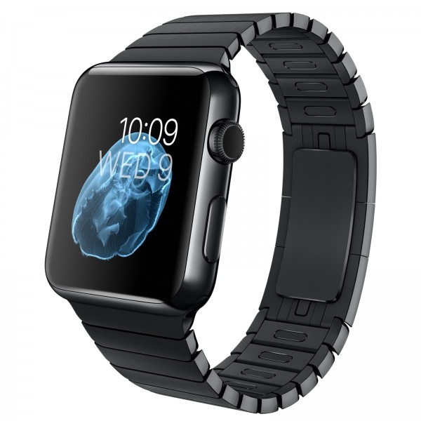 Apple Watch (42 mm) Uzay Siyahı Paslanmaz Çelik Kasa ve Baklalı Model Uzay Siyahı Paslanmaz Çelik Bilezik Akıllı Saat — ürün görseli 6