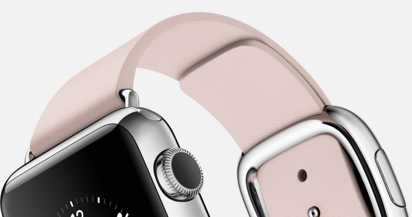 Apple Watch (38 mm) Paslanmaz Çelik Kasa ve Modern Tokalı Açık Pembe Kayış (Small) Akıllı Saat — ürün görseli 9