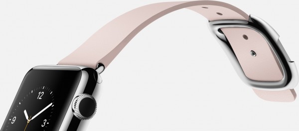 Apple Watch (38 mm) Paslanmaz Çelik Kasa ve Modern Tokalı Açık Pembe Kayış (Small) Akıllı Saat — ürün görseli 10