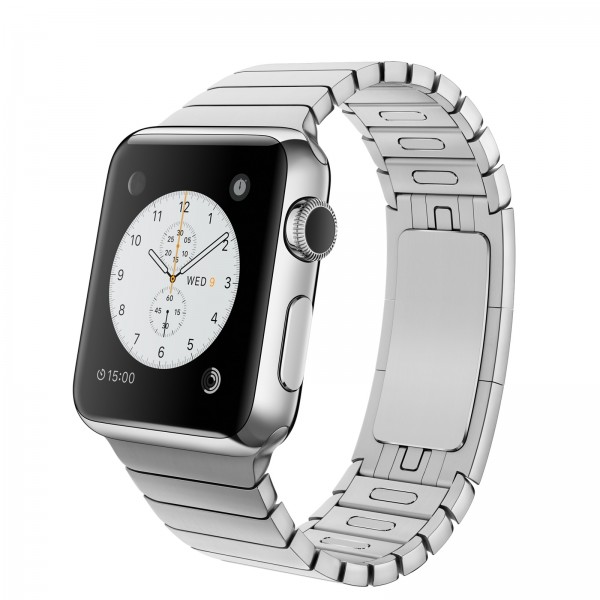 Apple Watch (38 mm) Paslanmaz Çelik Kasa ve Baklalı Model Paslanmaz Çelik Bilezik Akıllı Saat — ürün görseli 6