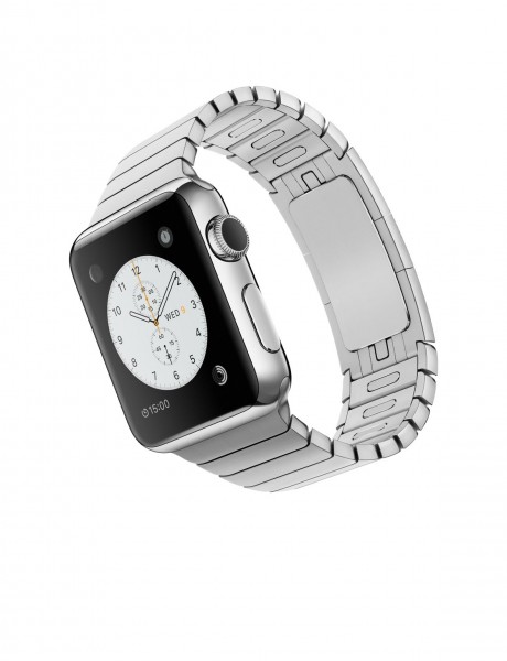 Apple Watch (38 mm) Paslanmaz Çelik Kasa ve Baklalı Model Paslanmaz Çelik Bilezik Akıllı Saat — ürün görseli 4
