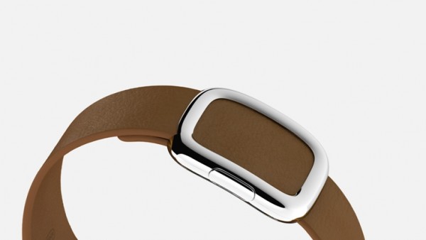 Apple Watch (38 mm) Paslanmaz Çelik Kasa ve Modern Tokalı Kahverengi Kayış Akıllı Saat — ürün görseli 4