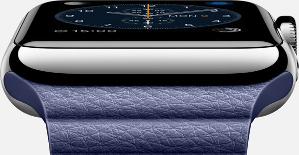 Apple Watch (42 mm) Paslanmaz Çelik Kasa ve Gece Mavisi Deri Loop Akıllı Saat — ürün görseli 11