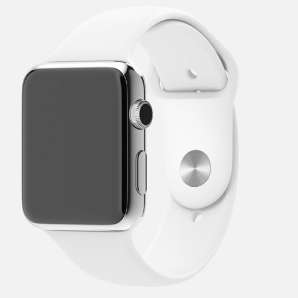 Apple Watch (38 mm) Paslanmaz Çelik Kasa ve Beyaz Spor Kordon Akıllı Saat — ürün görseli 11