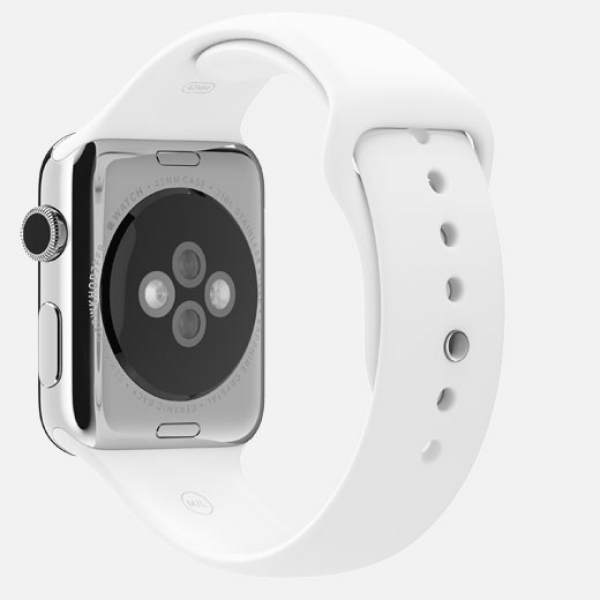 Apple Watch (38 mm) Paslanmaz Çelik Kasa ve Beyaz Spor Kordon Akıllı Saat — ürün görseli 14