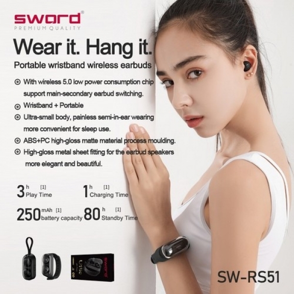 Sword Utile Tam Kablosuz Kulaklık (SW-RS51) — ürün görseli 2