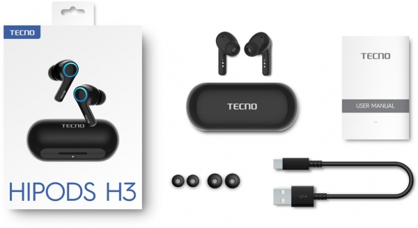 Tecno Hipods H3 Tam Kablosuz Kulaklık — ürün görseli 4