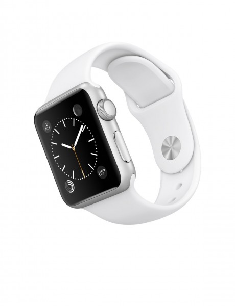 Apple Watch Sport (38 mm) Gümüş Rengi Alüminyum Kasa ve Beyaz Spor Kordon Akıllı Saat — ürün görseli 4
