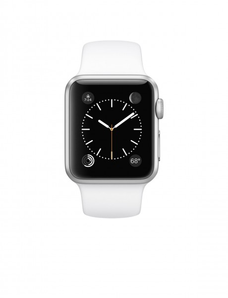 Apple Watch Sport (38 mm) Gümüş Rengi Alüminyum Kasa ve Beyaz Spor Kordon Akıllı Saat — ürün görseli 2