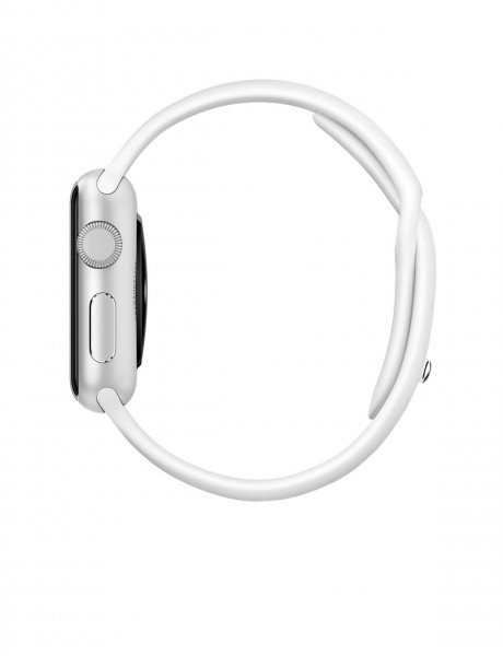 Apple Watch Sport (38 mm) Gümüş Rengi Alüminyum Kasa ve Beyaz Spor Kordon Akıllı Saat — ürün görseli 3