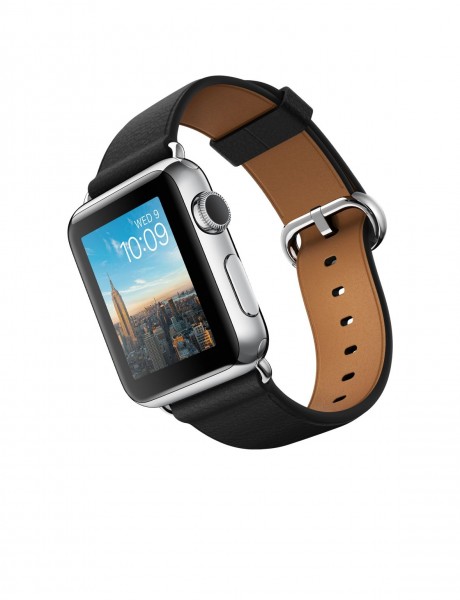 Apple Watch (38 mm) Paslanmaz Çelik Kasa ve Klasik Tokalı Siyah Kayış Akıllı Saat — ürün görseli 4