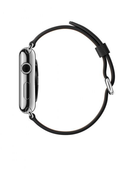 Apple Watch (38 mm) Paslanmaz Çelik Kasa ve Klasik Tokalı Siyah Kayış Akıllı Saat — ürün görseli 3