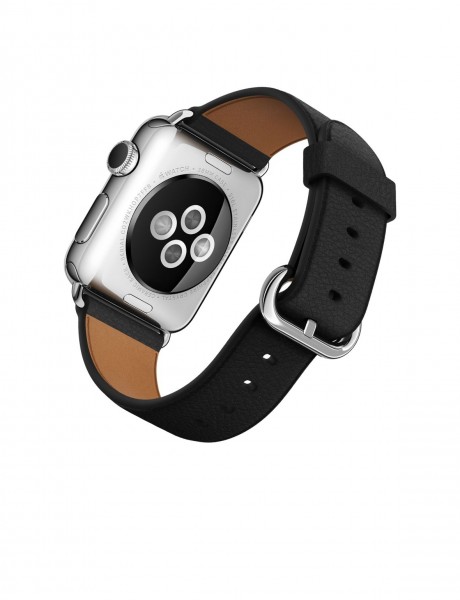 Apple Watch (38 mm) Paslanmaz Çelik Kasa ve Klasik Tokalı Siyah Kayış Akıllı Saat — ürün görseli 5