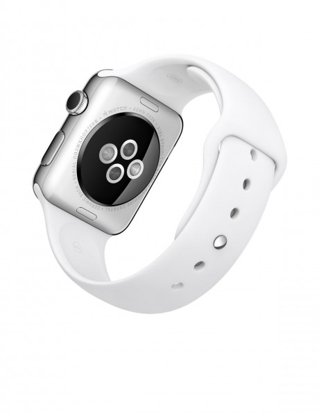 Apple Watch (42 mm) Paslanmaz Çelik Kasa ve Beyaz Spor Kordon Akıllı Saat — ürün görseli 5