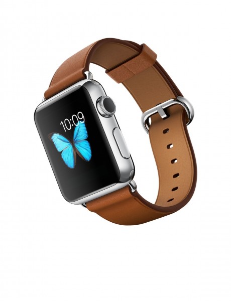 Apple Watch (38 mm) Paslanmaz Çelik Kasa ve Klasik Tokalı Klasik Kahve Kayış Akıllı Saat — ürün görseli 4