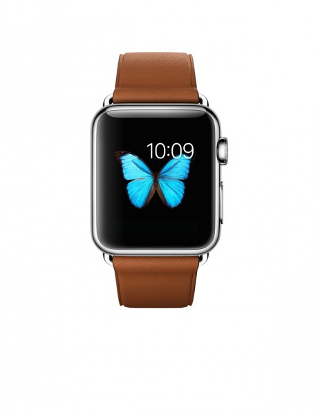 Apple Watch (38 mm) Paslanmaz Çelik Kasa ve Klasik Tokalı Klasik Kahve Kayış Akıllı Saat — ürün görseli 2
