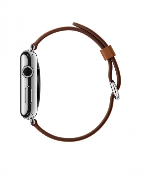 Apple Watch (38 mm) Paslanmaz Çelik Kasa ve Klasik Tokalı Klasik Kahve Kayış Akıllı Saat — ürün görseli 3