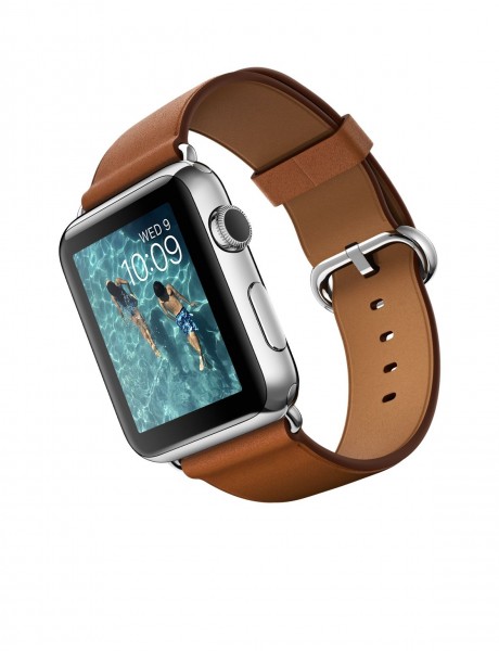 Apple Watch (42 mm) Paslanmaz Çelik Kasa ve Klasik Tokalı Klasik Kahve Kayış Akıllı Saat — ürün görseli 4