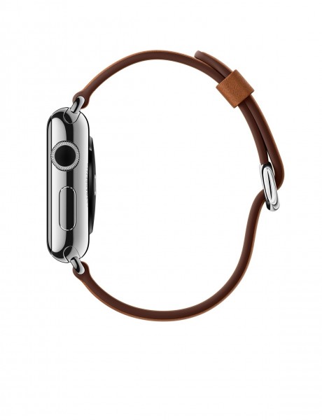Apple Watch (42 mm) Paslanmaz Çelik Kasa ve Klasik Tokalı Klasik Kahve Kayış Akıllı Saat — ürün görseli 3