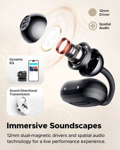 Soundpeats Air Clip Tam Kablosuz Kulaklık — ürün görseli 3