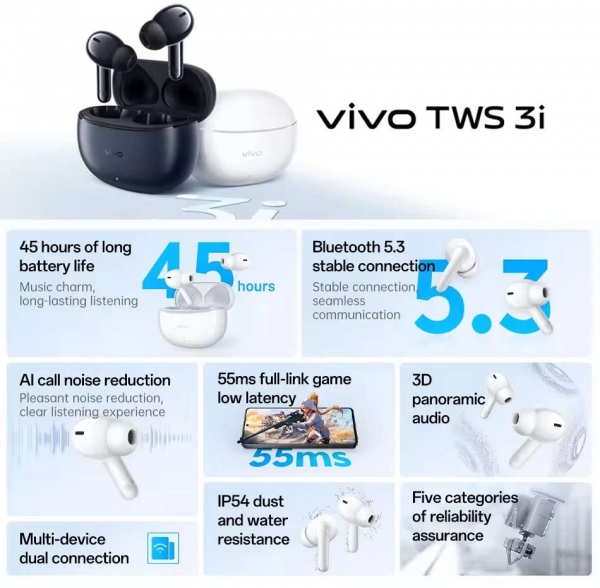 Vivo TWS 3i Tam Kablosuz Kulaklık — ürün görseli 3