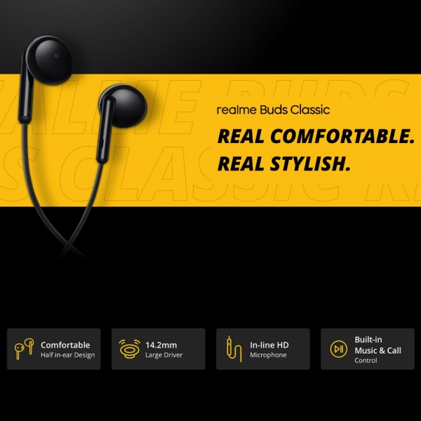 realme Buds Classic Kablolu Kulaklık — ürün görseli 3