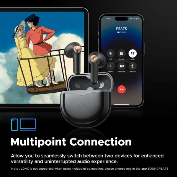 Soundpeats Air4 Lite Tam Kablosuz Kulaklık — ürün görseli 7
