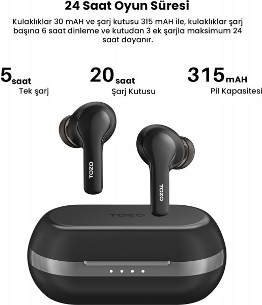 Tozo A00E2 Tam Kablosuz Kulaklık — ürün görseli 2