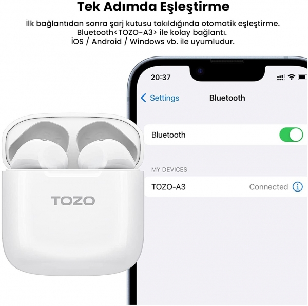 Tozo A3 Tam Kablosuz Kulaklık — ürün görseli 4