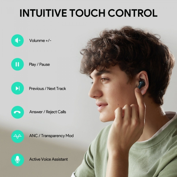 Aukey EP-M1NC Tam Kablosuz Kulaklık — ürün görseli 2